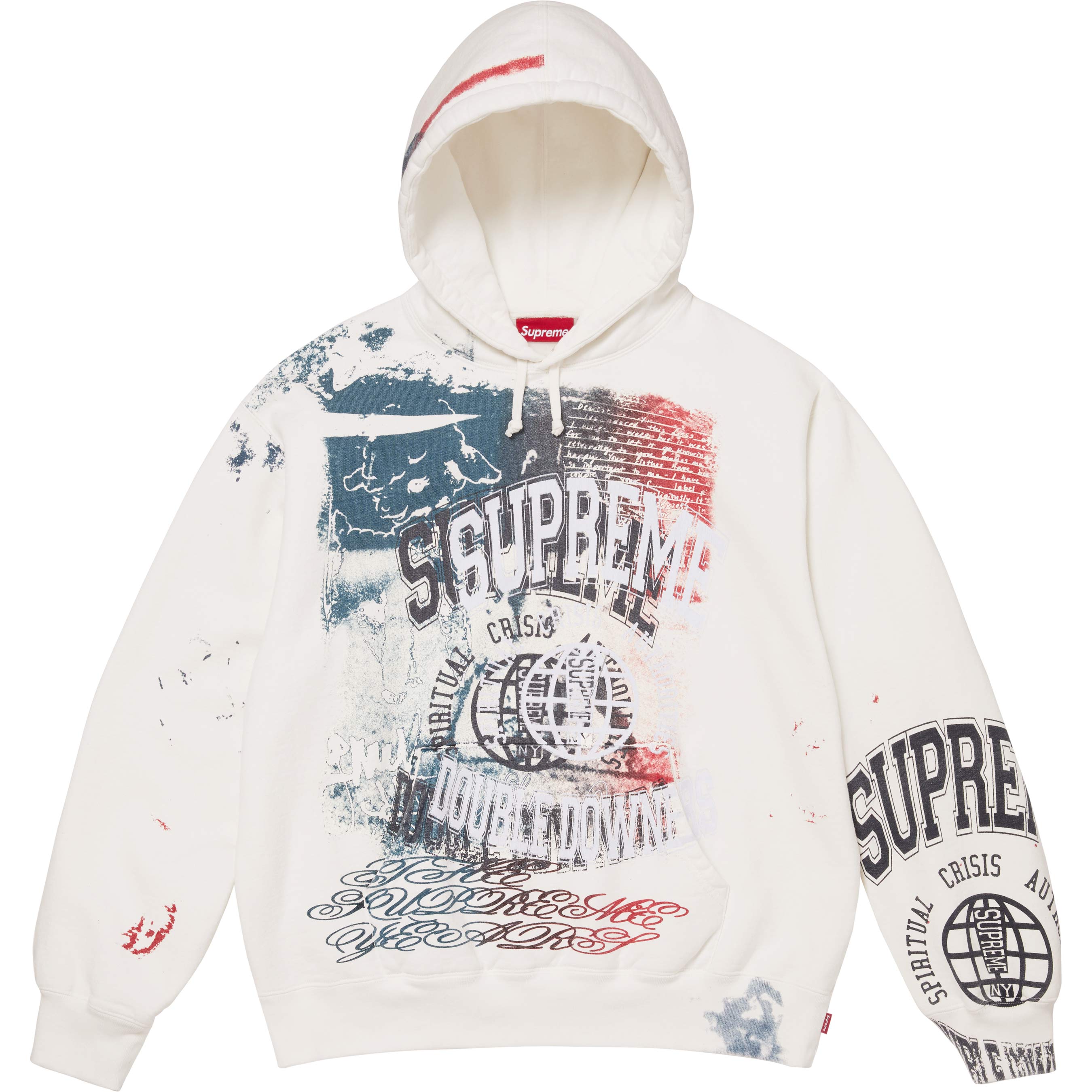 Overprint Hooded Sweatshirt view 6